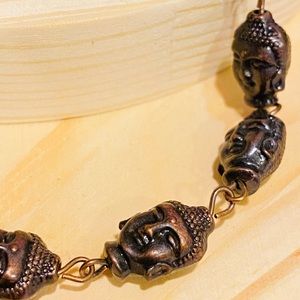Bracelet- The Sleeping Buddha Brass beads 7.5 inches